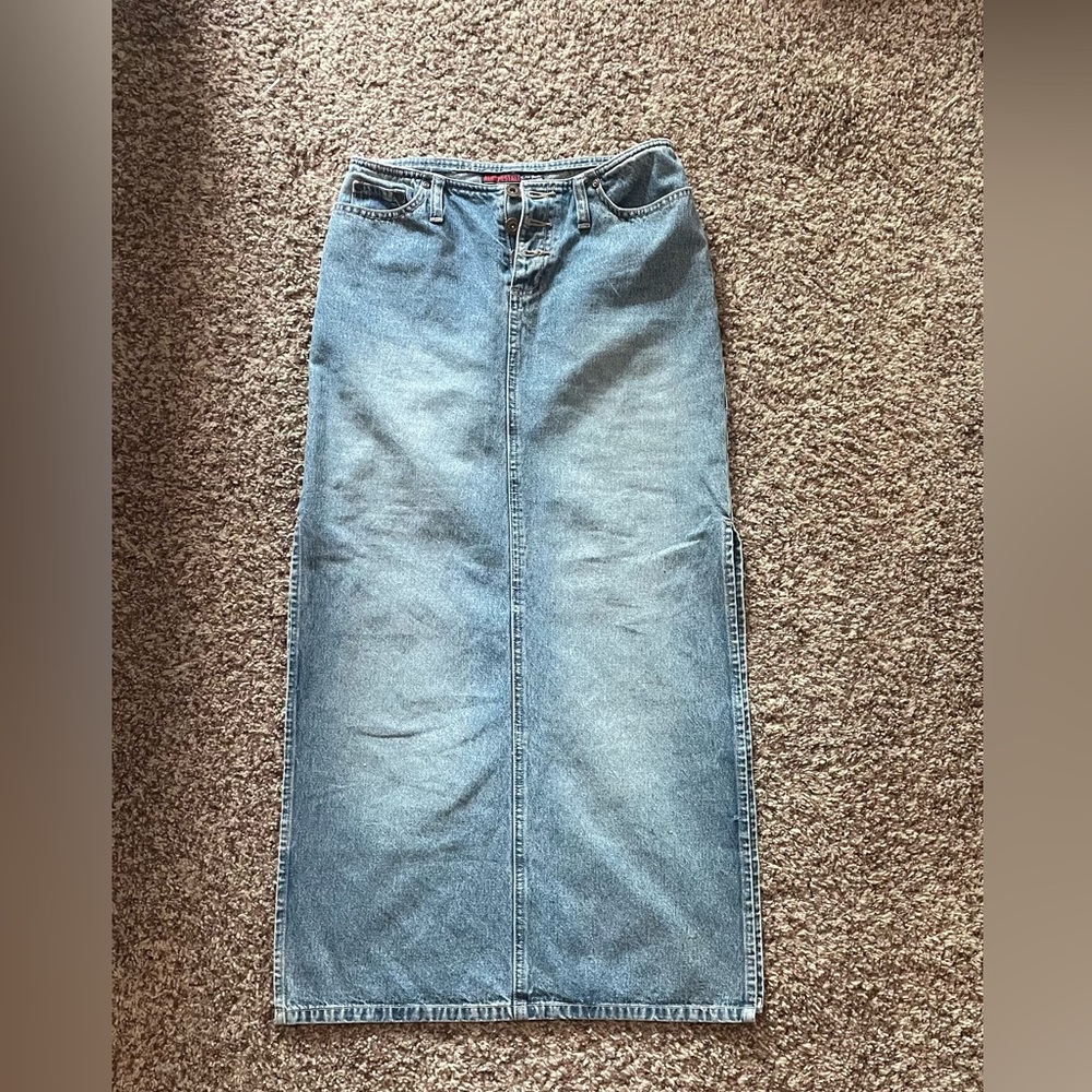 Vintage Aeropostale jean long skirt
